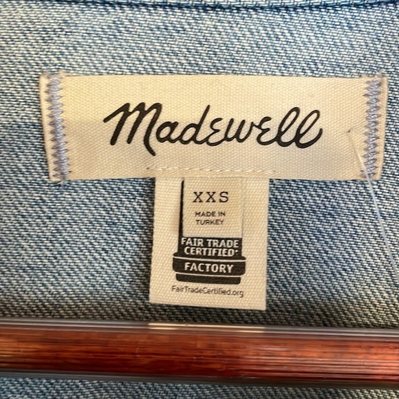 NWT Madewell denim cropped jacket - Picture 4 of 4